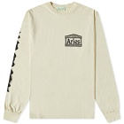 Aries Don't Be A ... Long Sleeve T-Shirt in Seedpearl