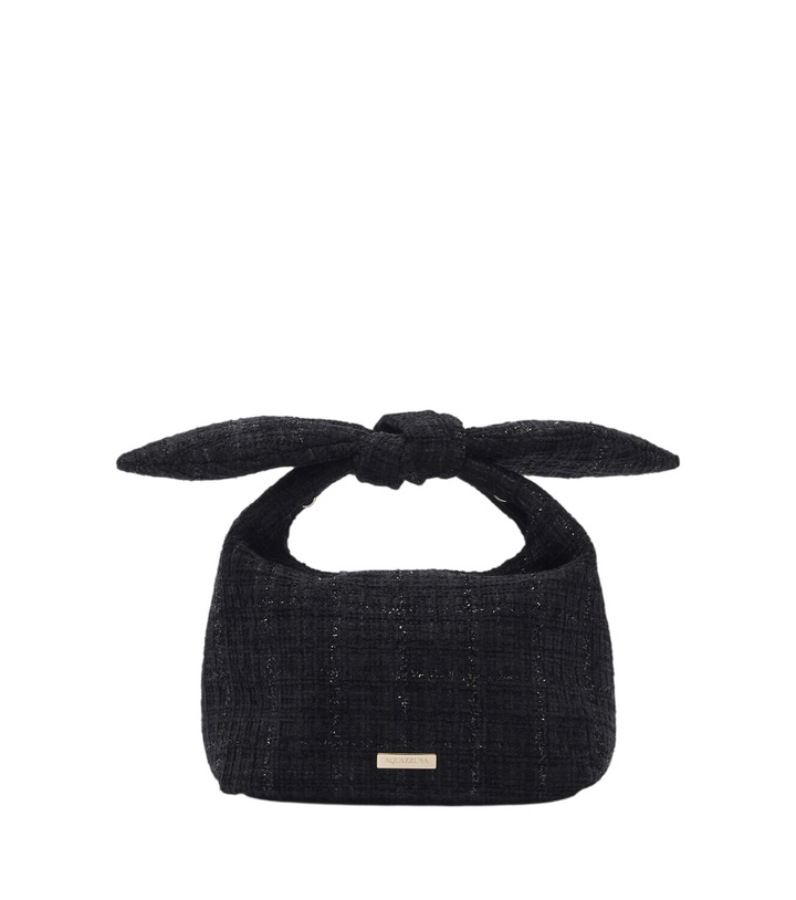 Photo: Aquazzura Bow Tie Mini tweed top-handle bag