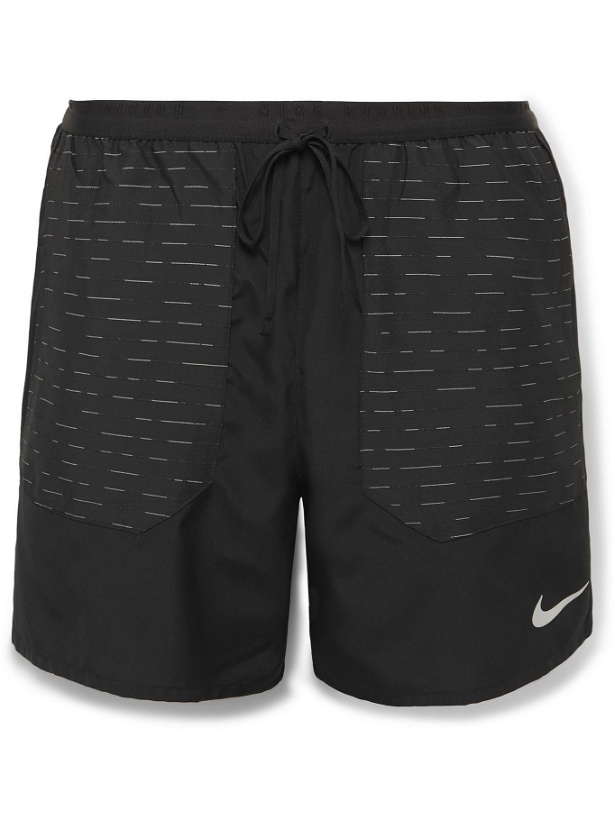 Photo: Nike Running - Flex Stride Run Division Mesh-Paneled Dri-FIT Shorts - Black