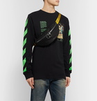 Off-White - Logo-Jacquard Webbing and Shell Belt Bag - Black