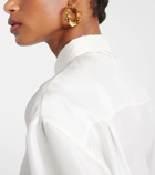 Alexander McQueen Snake hoop earrings