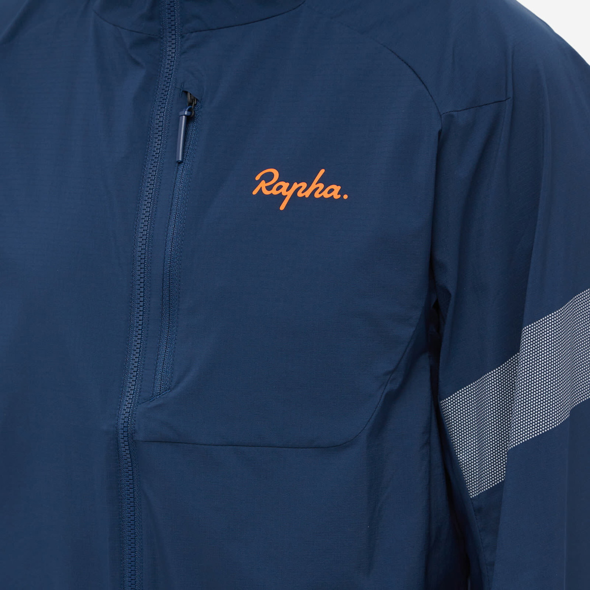 Rapha Men's Trail Lightweight Jacket in Navy/Orange Rapha