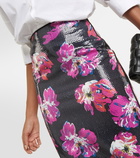 Diane von Furstenberg Mika sequined midi skirt