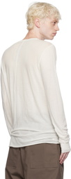 Rick Owens Off-White Basic Long Sleeve T-Shirt