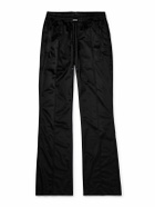 AMIRI - Slim-Fit Logo-Appliquéd Velvet Drawstring Track Pants - Black