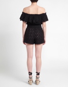 Poupette St Barth Womens Playsuit in Black