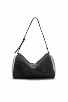 Diesel Load-D-Shoulder bag with transparent Oval D sides - Shoulder Bags - Unisex - Black