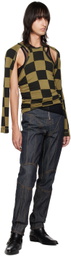 Parnell Mooney SSENSE Exclusive Khaki & Black Drawstring Long Sleeve T-Shirt