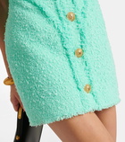 Balmain Embellished tweed minidress