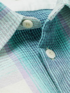 A.P.C. - Basile Checked Cotton-Blend Shirt - Blue