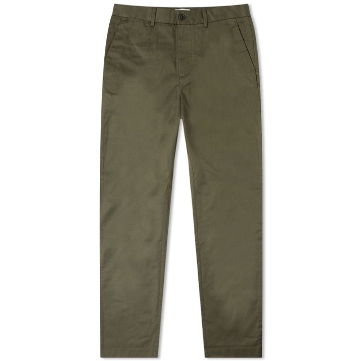 Photo: Wood Wood Men's Marcus Light Twill Chino in Olive