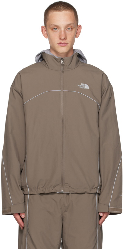 Photo: The North Face Brown Tek Piping Wind Jacket