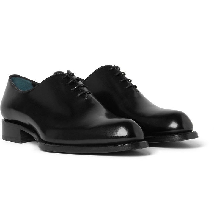 Photo: BRIONI - Cardinal Polished-Leather Oxford Shoes - Black
