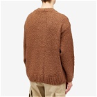 FrizmWORKS Men's Alpaca Boucle Pocket Sweater in Brown