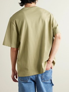 Maison Kitsuné - Logo-Appliquéd Cotton-Jersey T-Shirt - Neutrals