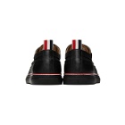 Thom Browne Black Longwing Brogue Sneakers