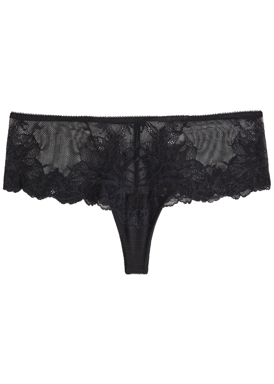 Wacoal Vivid Attraction Tulle Briefs Black