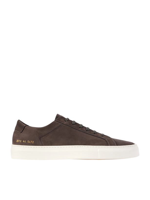 Photo: Common Projects - Achilles Nubuck Sneakers - Brown