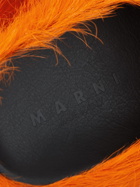 Marni - Fussbett Calf Hair Slippers - Orange