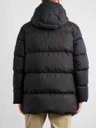 Burberry - Hooded Wool-Trimmed Quilted Shell Down Jacket - Black