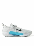 Nike Tennis - NikeCourt Air Zoom NXT Rubber-Trimmed Mesh Tennis Sneakers - Gray