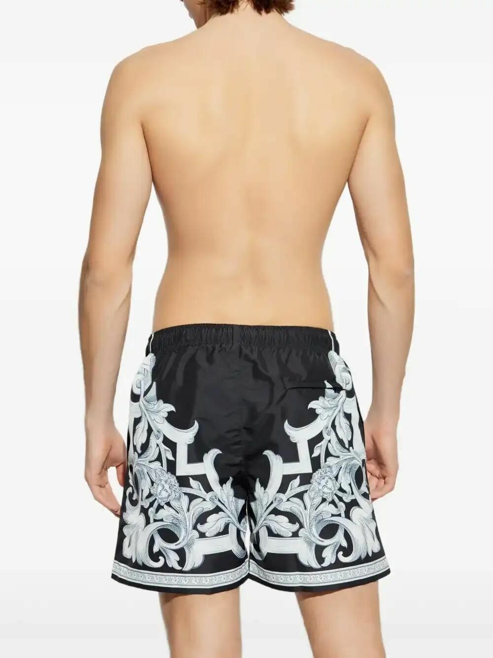 Versace Black Barocco Sweat Shorts main image 0