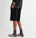 James Perse - Loopback Supima Cotton-Jersey Drawstring Shorts - Black