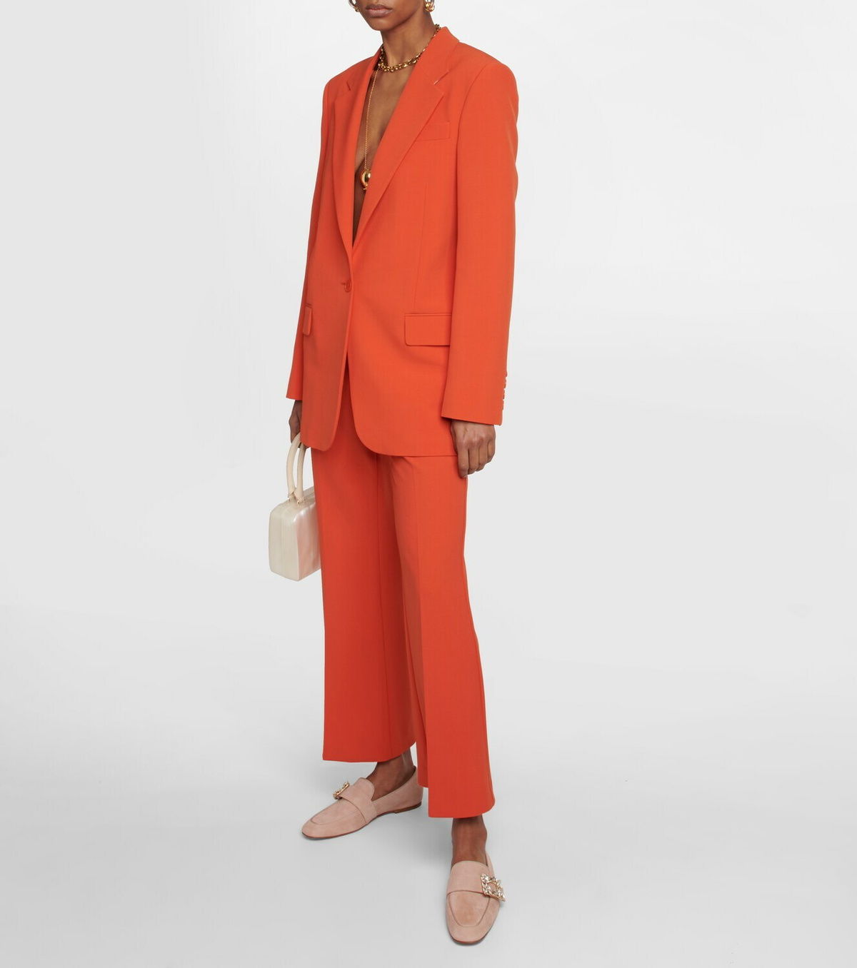Roger Vivier Mini Broche suede loafers Roger Vivier