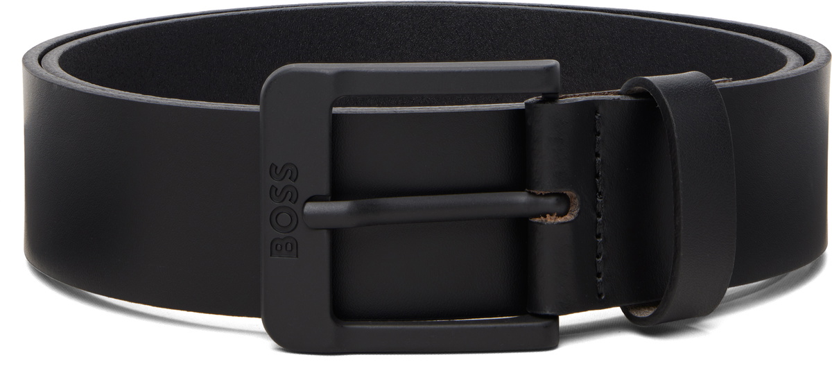 Gosha Rubchinskiy Black Embossed Leather Belt Gosha Rubchinskiy
