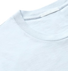 Helmut Lang - Logo-Embroidered Printed Cotton-Jersey T-Shirt - Blue