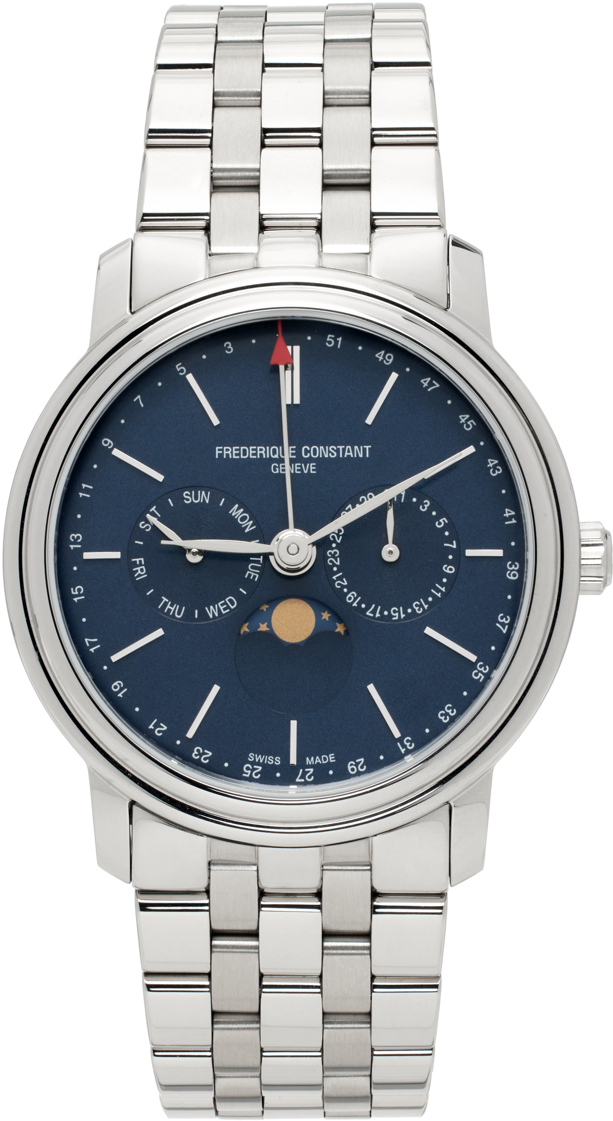 Frédérique Constant: Silver Classics Index Business Timer