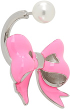 Safsafu Silver & Pink 'Keep It Cute' Earring