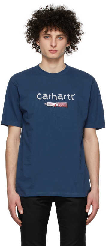 Photo: Carhartt Work In Progress Blue Toothpaste T-Shirt