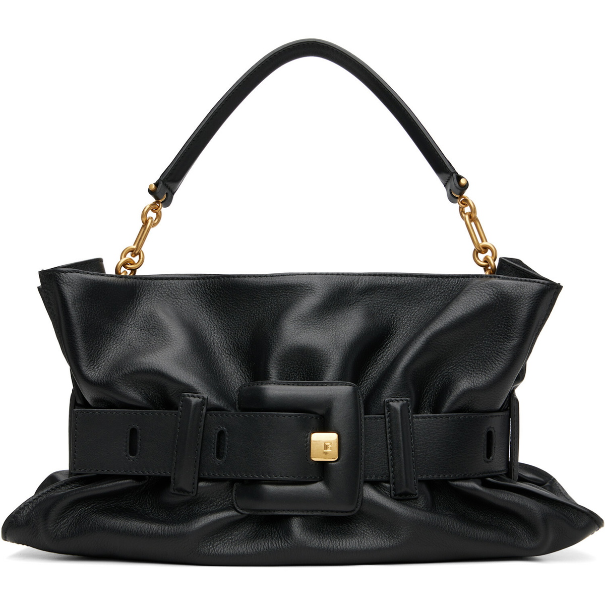 BALMAIN Black Medium Anthem Bag