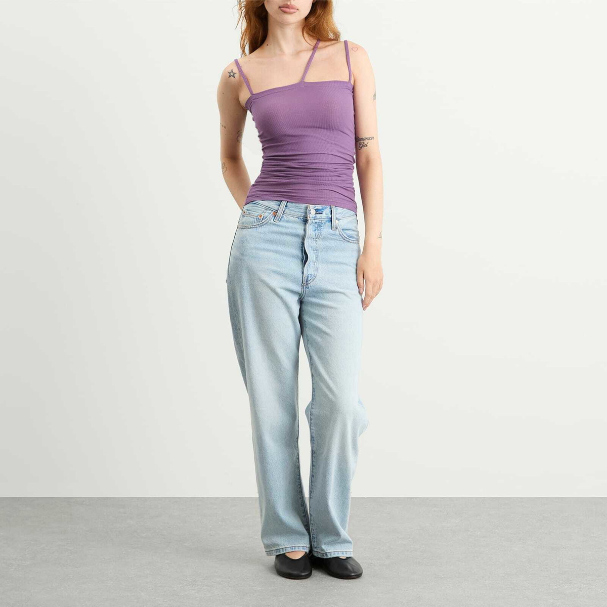 Baserange Women's Nida Tank Top in Venet Purple