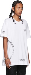 Givenchy White Chain Logo T-Shirt