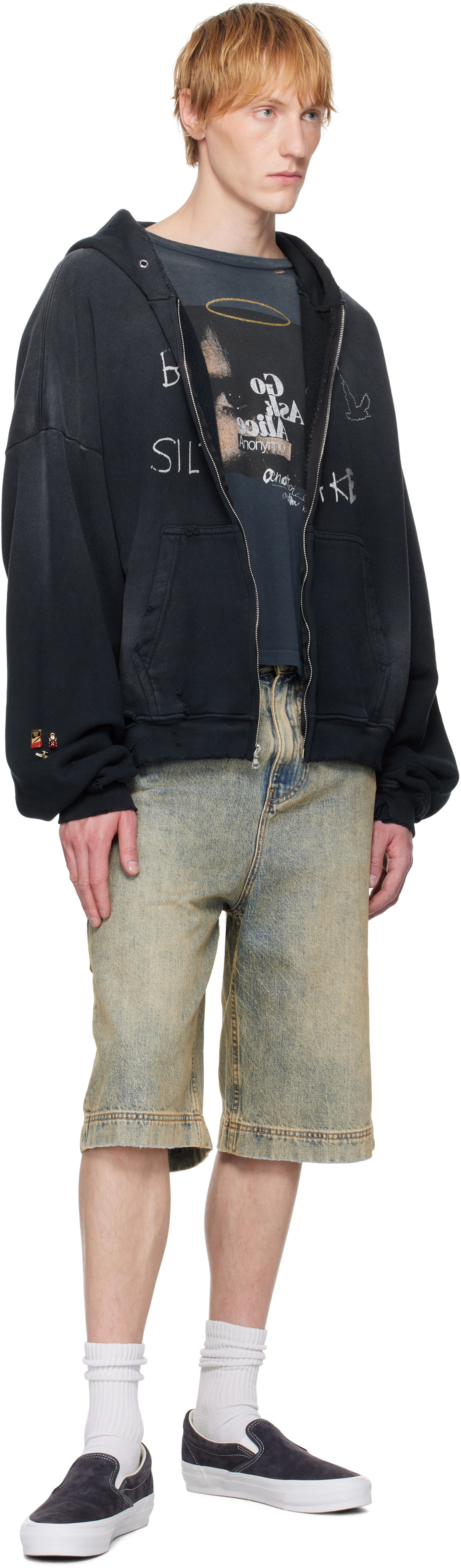 PALY Black 'Birdman Of Silver Lake' Zip Hoodie