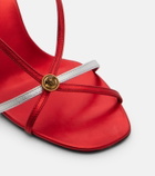 Versace Valentina leather slingback sandals