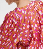 Diane von Furstenberg Juliette printed cotton-blend top