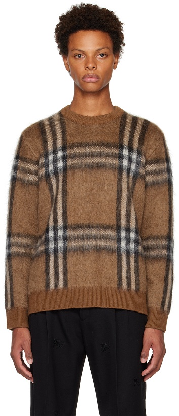 Photo: Burberry Brown Check Sweater