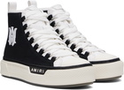AMIRI Black & White MA Court Hi Sneakers
