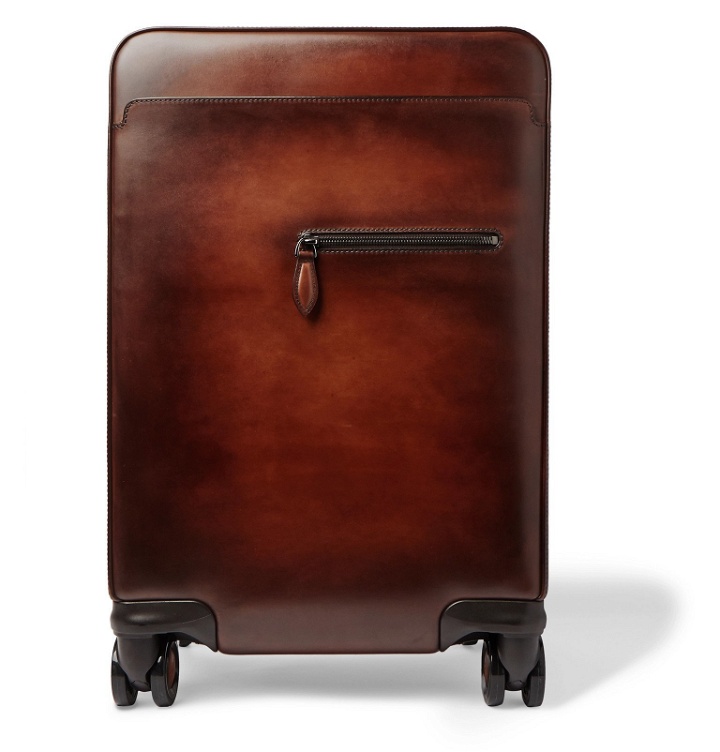 Photo: Berluti - Formula 1004 Venezia Leather Carry-On Suitcase - Brown