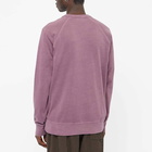 YMC Men's Shrank Raglan Crew Sweat in Purple