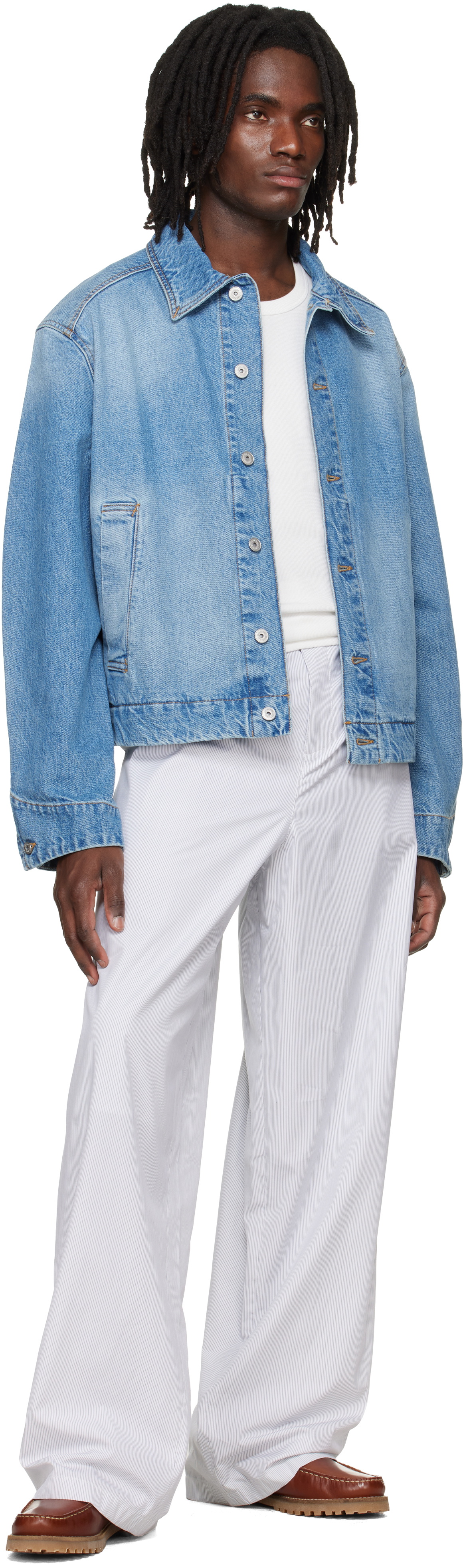 JACQUEMUS Blue 'The Mirada de-Nîmes' Denim Jacket