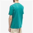 Folk Men's Contrast Sleeve T-Shirt in Alpine Green