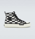 Amiri Court checked high-top sneakers