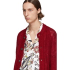 Prada Red Mohair Cardigan