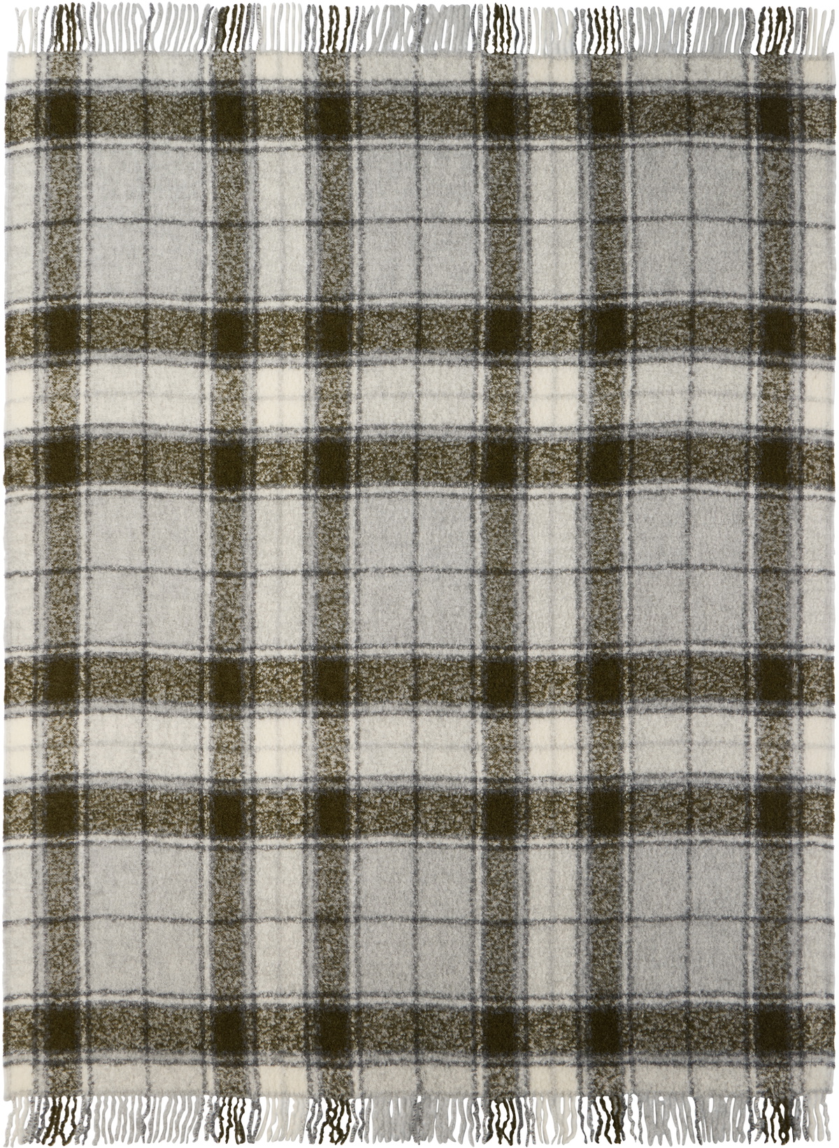 The Conran Shop Gray Alpaca Tartan Throw