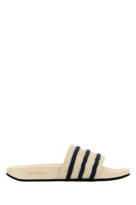 Photo: Ivory Leather Wales Bonner X Adidas Adilette Slippers
