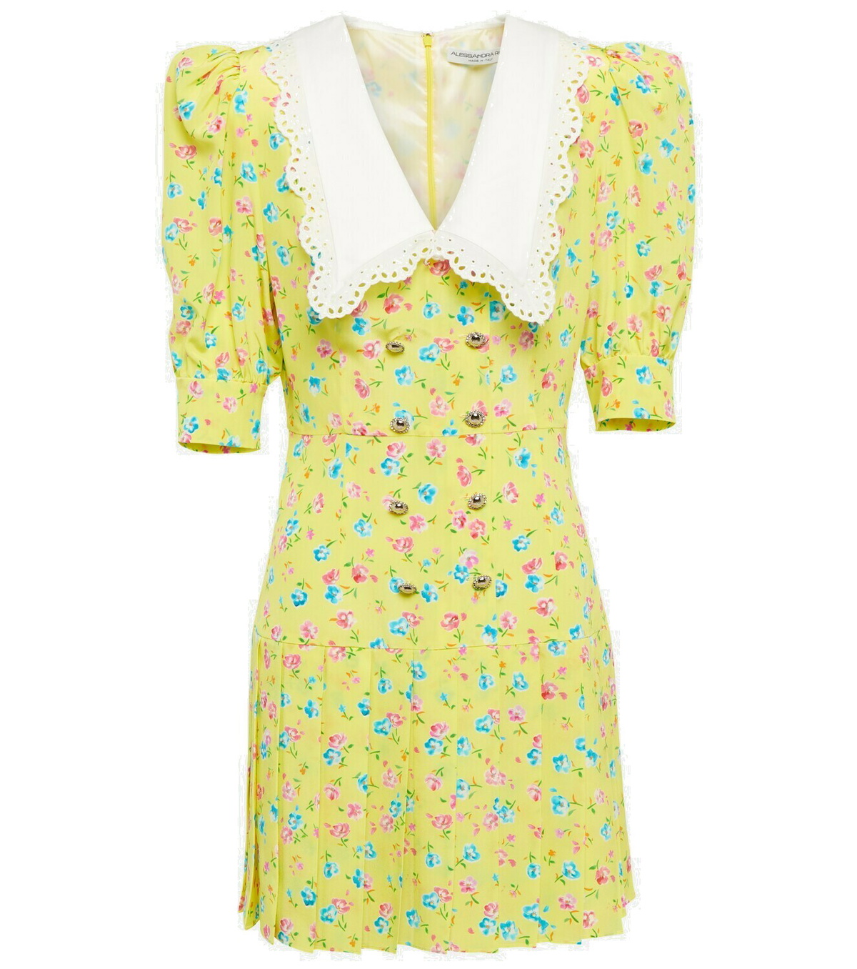 Alessandra Rich Beige Silk Casual Dress